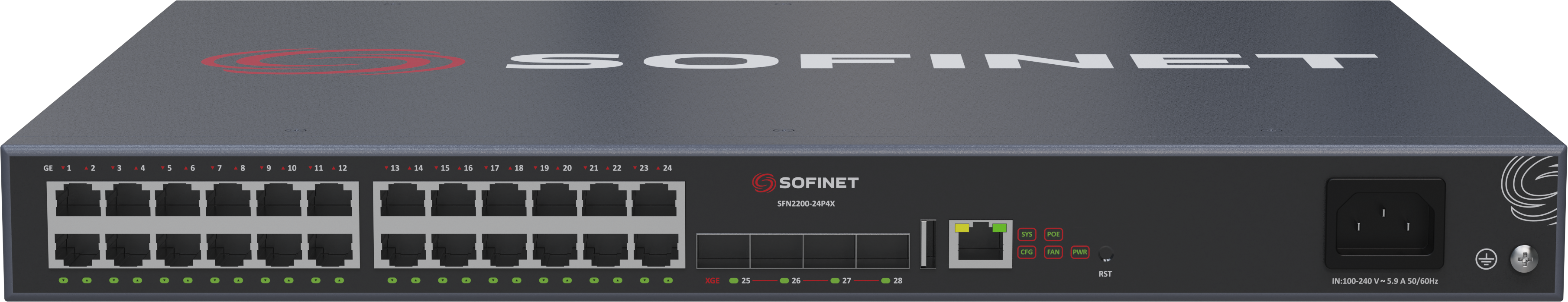 Коммутатор L2+ SOFINET SFN2200-24P4X