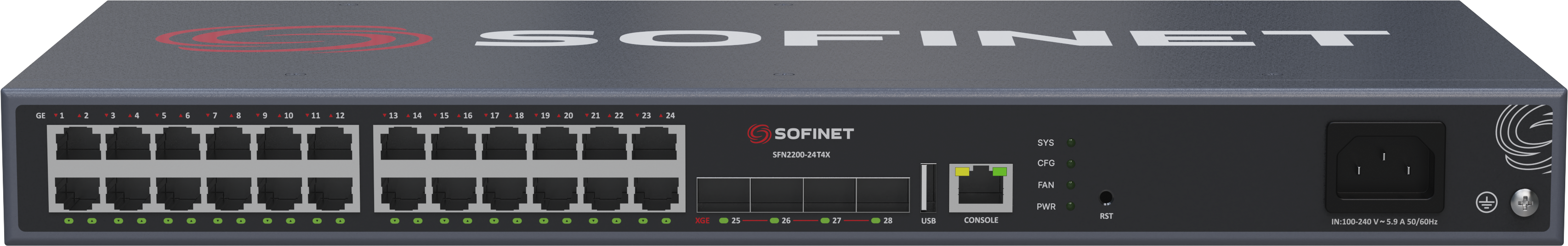 Коммутатор L2+ SOFINET SFN2200-24T4X