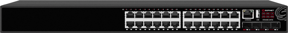 Коммутатор L3 SOFINET SFN3300-24P4X