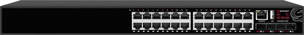 Коммутатор L3 SOFINET SFN3300-24T4X