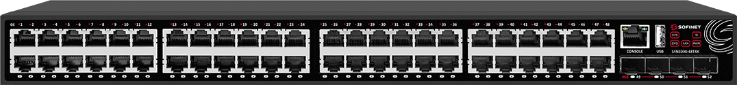 Коммутатор L3 SOFINET SFN3300-48T4X