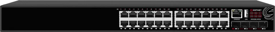 Коммутатор L3 SOFINET SFN3300-24P4X-2AC
